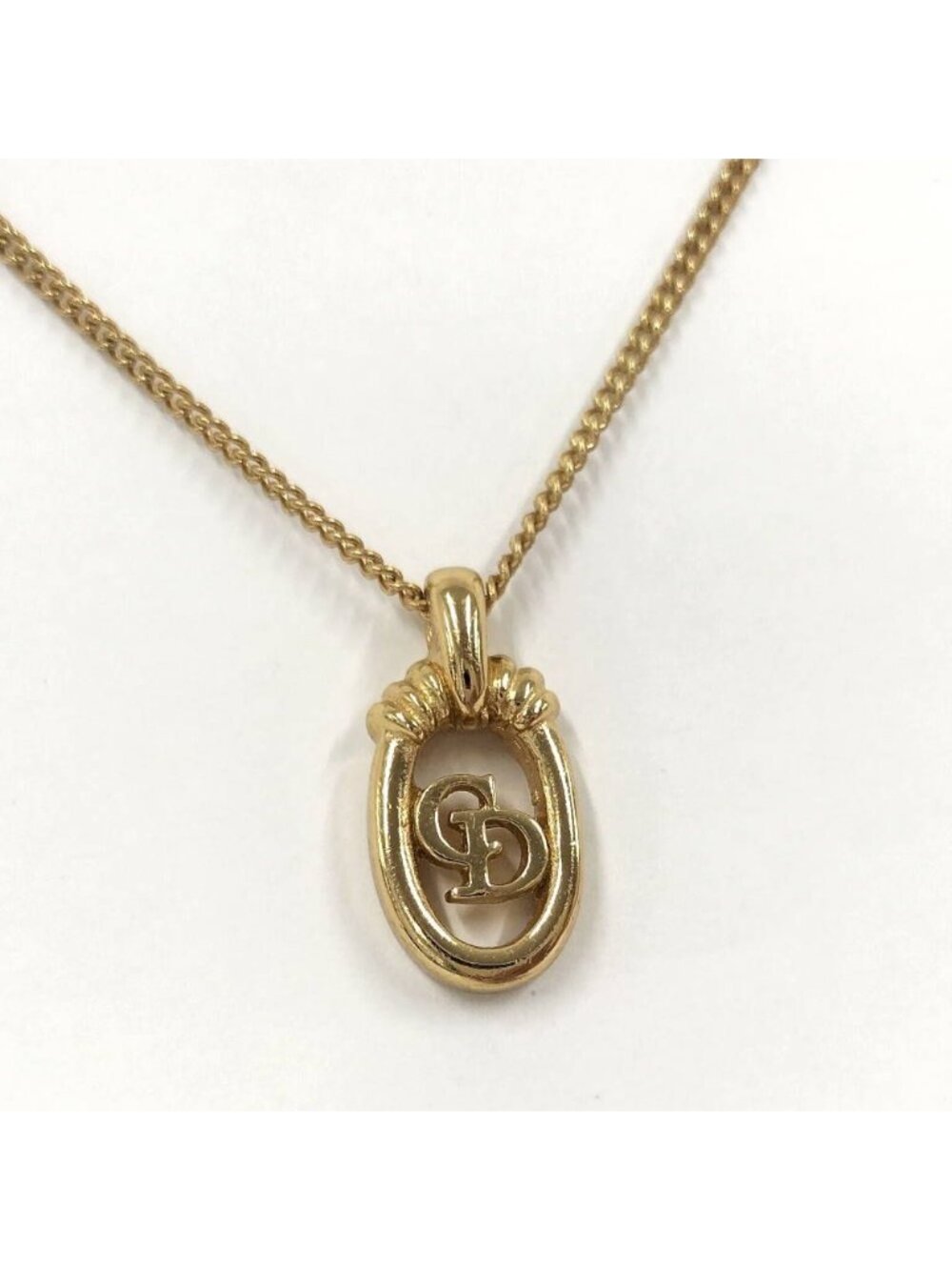 Dior Necklace CD Logo Plated Gold